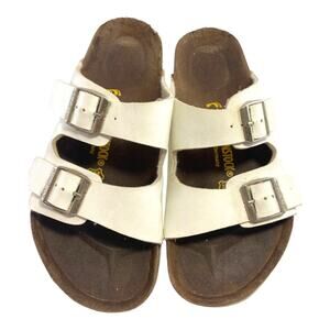 Birkenstock Arizona White Narrow 38 M 5 Women 7 Sandals
